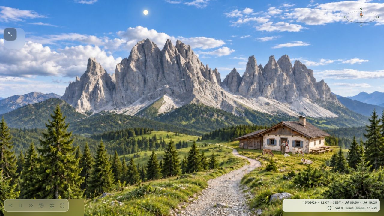 Il paesaggio montano durante il giorno